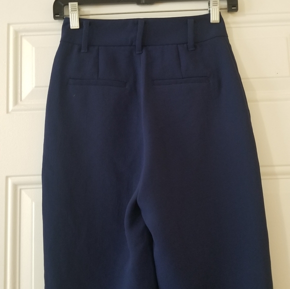 Wilfred Aritzia Women's Sash Tie Belt Nevy Blue Work Pants Trouser - Picture 9 of 11